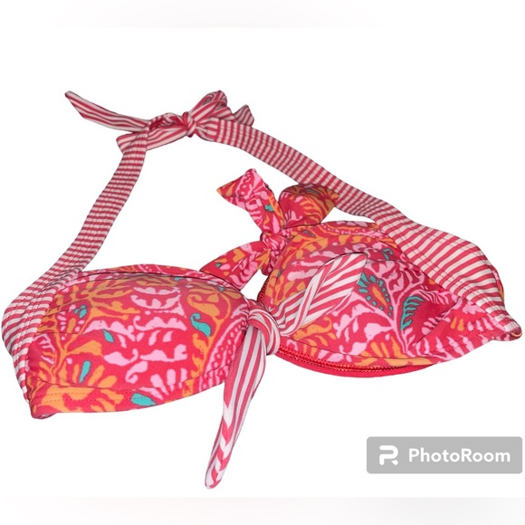 Aerie Pink Print Bikini Size XXS - Picture 2 of 6